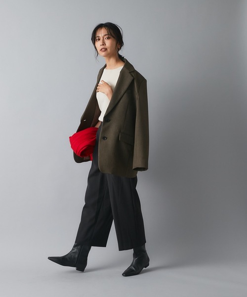 RIVE DROITE(リヴドロワ)の「細見えもキレイ見えも叶う センタープレスクロップドパンツ(その他パンツ・レディース・ブラック/ベージュ・38/36)」の19枚目の写真