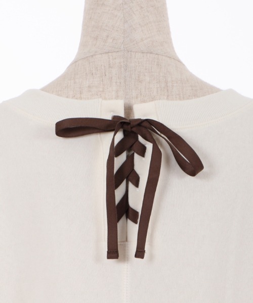 axes femme（アクシーズファム）の「刺繍裏起毛ドルマントレーナー（Tシャツ/カットソー・レディース・ブラック/ミント/ホワイト・MEDIUM/FREE）」の11枚目の写真