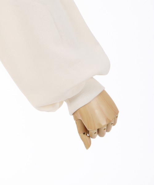 axes femme（アクシーズファム）の「刺繍裏起毛ドルマントレーナー（Tシャツ/カットソー・レディース・ブラック/ミント/ホワイト・MEDIUM/FREE）」の12枚目の写真