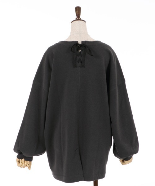 axes femme（アクシーズファム）の「刺繍裏起毛ドルマントレーナー（Tシャツ/カットソー・レディース・ブラック/ミント/ホワイト・MEDIUM/FREE）」の15枚目の写真