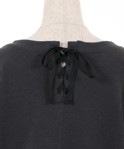 axes femme（アクシーズファム）の「刺繍裏起毛ドルマントレーナー（Tシャツ/カットソー・レディース・ブラック/ミント/ホワイト・MEDIUM/FREE）」の20枚目の写真