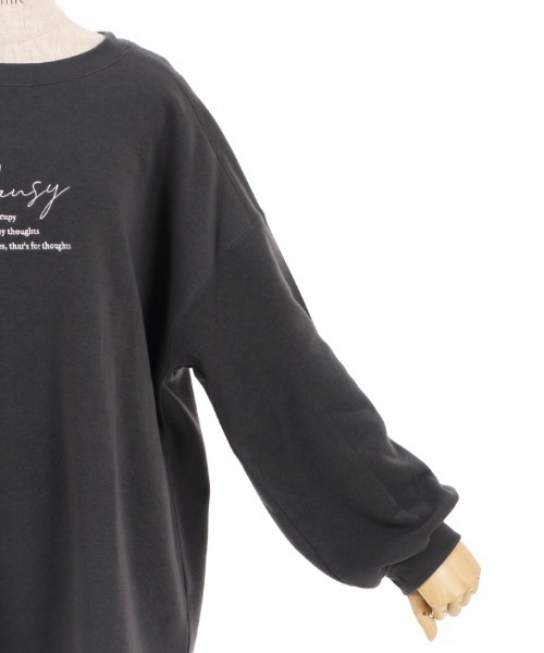 axes femme（アクシーズファム）の「刺繍裏起毛ドルマントレーナー（Tシャツ/カットソー・レディース・ブラック/ミント/ホワイト・MEDIUM/FREE）」の22枚目の写真