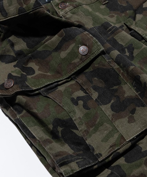 完売品 良品□glamb グラム□ツイード カーゴ リブ パンツ 迷彩