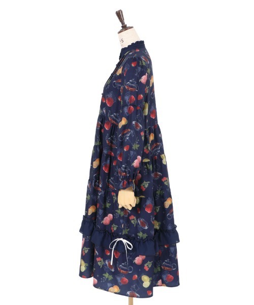 axes femme（アクシーズファム）の「フルーツティ柄ティアードOP 