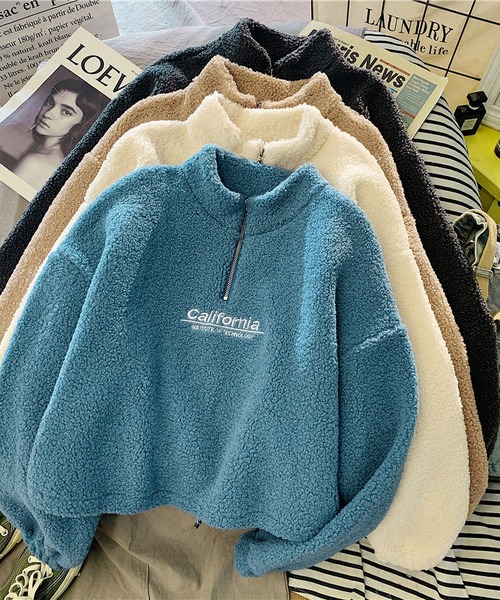 MAISON DE THERESE(メゾン ド テレーズ)の「ボアブラウス(シャツ/ブラウス・レディース・ベージュ/ブルー/ブラック/アイボリー・MEDIUM/LARGE/X-LARGE)」の4枚目の写真