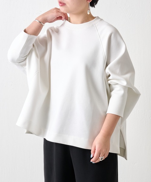 BEARDSLEY（ビアズリー）の「ダンボールビッグカットソー（Tシャツ/カットソー・レディース・ライトグレー/ブラック/ホワイト・FREE）」の3枚目の写真