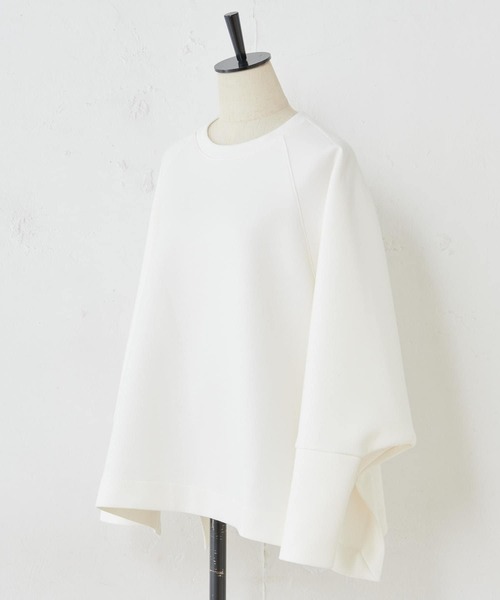 BEARDSLEY（ビアズリー）の「ダンボールビッグカットソー（Tシャツ/カットソー・レディース・ライトグレー/ブラック/ホワイト・FREE）」の14枚目の写真