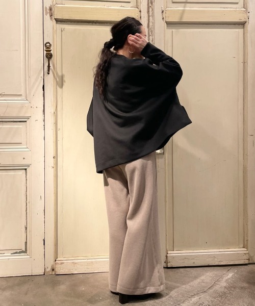 BEARDSLEY（ビアズリー）の「ダンボールビッグカットソー（Tシャツ/カットソー・レディース・ライトグレー/ブラック/ホワイト・FREE）」の9枚目の写真