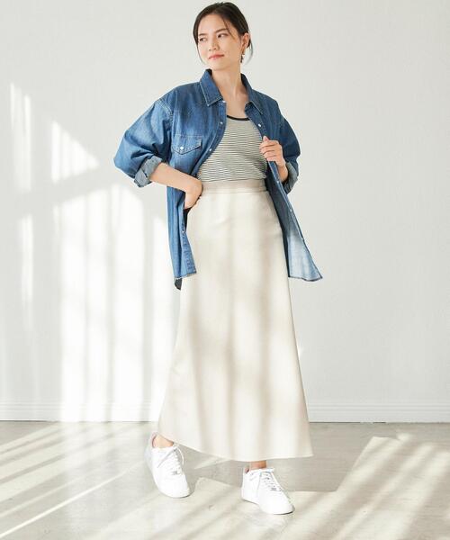 Wrangler(ラングラー)の「【別注】<Wrangler (ラングラー)> ウェスタン デニム シャツ(シャツ/ブラウス・レディース・ライトブルー/コバルトブルー・FREE)」の4枚目の写真