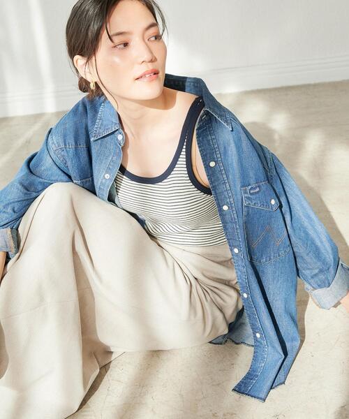 Wrangler(ラングラー)の「【別注】<Wrangler (ラングラー)> ウェスタン デニム シャツ(シャツ/ブラウス・レディース・ライトブルー/コバルトブルー・FREE)」の7枚目の写真