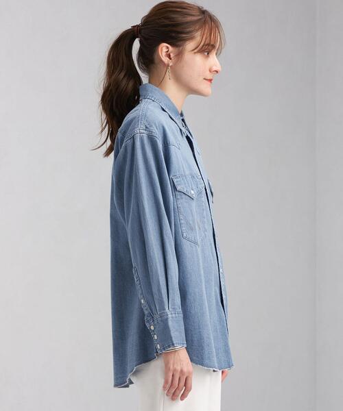Wrangler(ラングラー)の「【別注】<Wrangler (ラングラー)> ウェスタン デニム シャツ(シャツ/ブラウス・レディース・ライトブルー/コバルトブルー・FREE)」の9枚目の写真