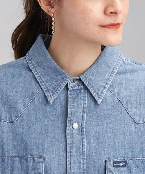 Wrangler(ラングラー)の「【別注】<Wrangler (ラングラー)> ウェスタン デニム シャツ(シャツ/ブラウス・レディース・ライトブルー/コバルトブルー・FREE)」の11枚目の写真