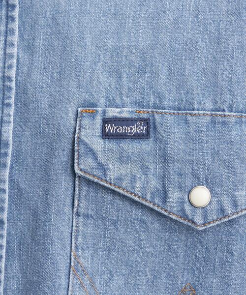 Wrangler(ラングラー)の「【別注】<Wrangler (ラングラー)> ウェスタン デニム シャツ(シャツ/ブラウス・レディース・ライトブルー/コバルトブルー・FREE)」の14枚目の写真