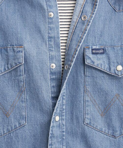 Wrangler(ラングラー)の「【別注】<Wrangler (ラングラー)> ウェスタン デニム シャツ(シャツ/ブラウス・レディース・ライトブルー/コバルトブルー・FREE)」の15枚目の写真