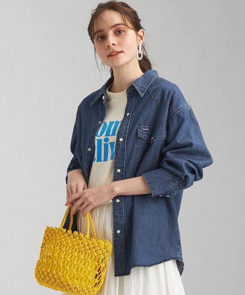 Wrangler(ラングラー)の「【別注】<Wrangler (ラングラー)> ウェスタン デニム シャツ(シャツ/ブラウス・レディース・ライトブルー/コバルトブルー・FREE)」の20枚目の写真