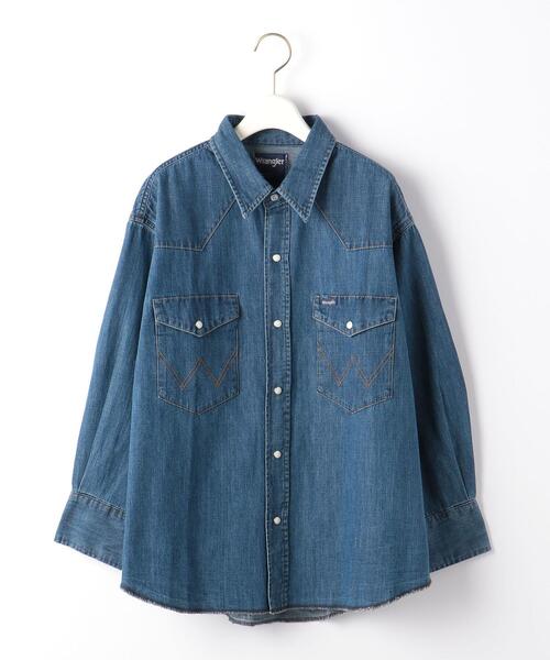 Wrangler(ラングラー)の「【別注】<Wrangler (ラングラー)> ウェスタン デニム シャツ(シャツ/ブラウス・レディース・ライトブルー/コバルトブルー・FREE)」の22枚目の写真
