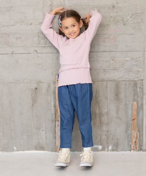 RAGMART（ラグマート）の「テレコTシャツ（Tシャツ/カットソー・キッズ・ピンク/グリーン/オフホワイト・130cm/100cm/120cm/110cm）」の11枚目の写真