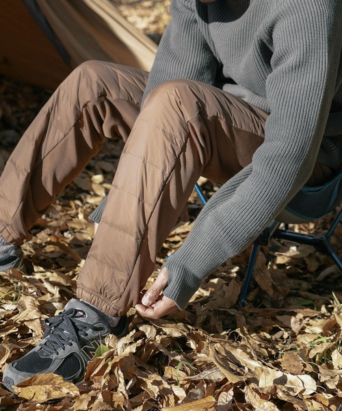 Rocky Monroe(ロッキーモンロー)の「ダウン×シャギーフリース ストレッチイージージョガーパンツ(その他パンツ・メンズ・ブラック/ブラック×ホワイト/ブラック系/ネイビー/チャコール/カーキ/キャメル・LL/M/L)」の7枚目の写真