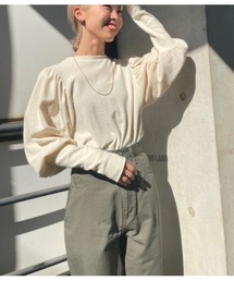 BLACK BY MOUSSY | volume sleeve tops（ボリュームスリーブトップス）(Tシャツ/カットソー)