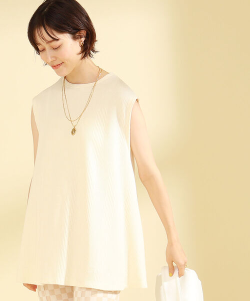 Champion(チャンピオン)の「Champion × Ray BEAMS / 別注 ノースリーブ トップス(Tシャツ/カットソー・レディース・ホワイト/ブラック/オリーブ・MEDIUM)」の16枚目の写真