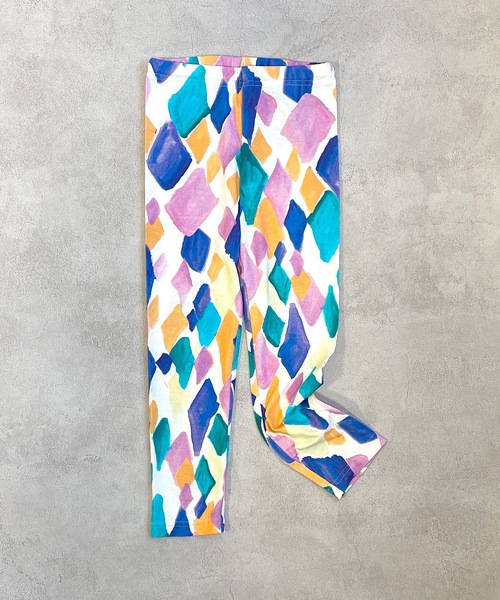 HOGAN RANCH WEAR（ホーガンランチウエア）の「ソウガラフルタケレギンス（70～130cm）（レギンス/スパッツ・キッズ・ピンク/チャコール/ストライプ/マルチ/ブルー・90/100/110/120/80/130/95/70）」の5枚目の写真