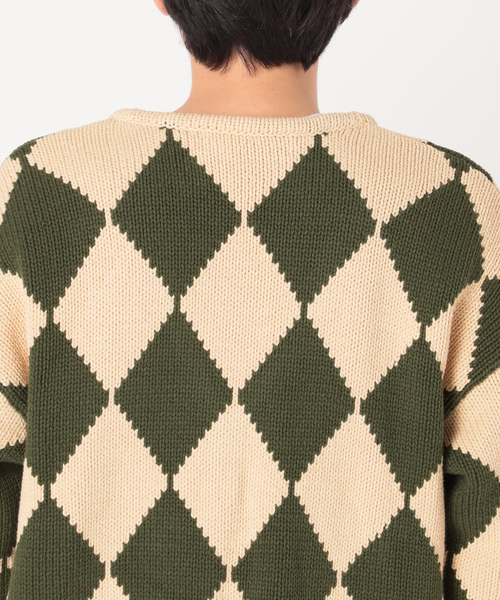 Oriens JOURNAL STANDARD（オリエンス ジャーナルスタンダード）の「ダイヤモンドニットカーディガン（カーディガン/ボレロ・レディース・ブラック/ナチュラル/ブルー・MEDIUM/LARGE）」の19枚目の写真