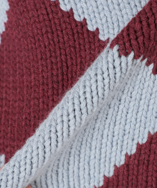 Oriens JOURNAL STANDARD（オリエンス ジャーナルスタンダード）の「ダイヤモンドニットカーディガン（カーディガン/ボレロ・レディース・ブラック/ナチュラル/ブルー・MEDIUM/LARGE）」の12枚目の写真