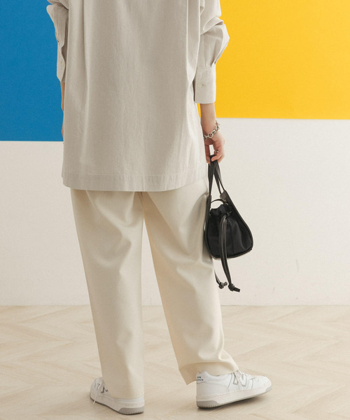 FORK&SPOON(フォークアンドスプーン)の「FORK&SPOON タックワイドパンツ(その他パンツ・レディース・アイボリー/ブルー・2/1)」の14枚目の写真