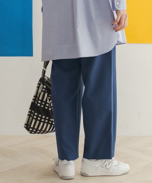 FORK&SPOON(フォークアンドスプーン)の「FORK&SPOON タックワイドパンツ(その他パンツ・レディース・アイボリー/ブルー・2/1)」の22枚目の写真