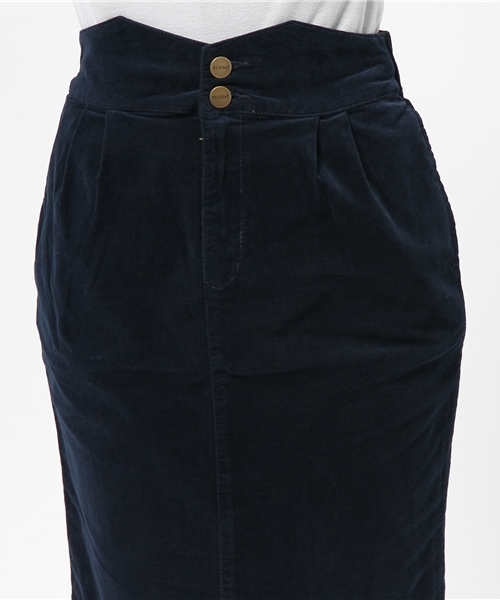 DISCOAT（ディスコート）の「【Discoat】製品染コールペンシルスカート（スカート・レディース・オフホワイト/ネイビー/グレー・MEDIUM/LARGE）」の12枚目の写真