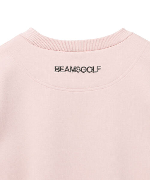 BEAMS GOLF ピンク クルーネックセーター BEAMS GOLF（ビームスゴルフ）の「BEAMS GOLF ORANGE LABEL / 襟付き