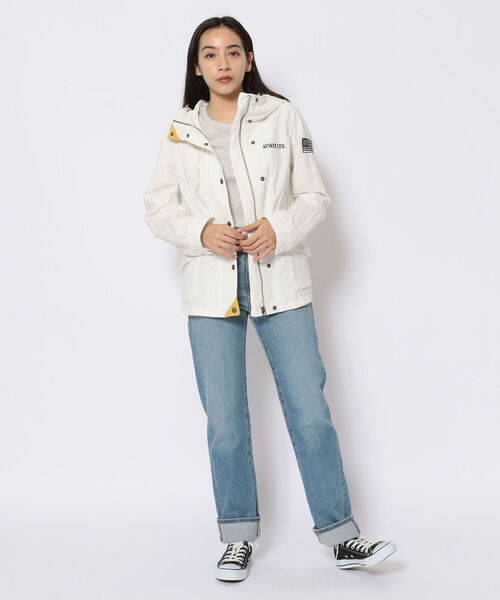 AVIREX（アヴィレックス）の「DECORATION CORD MOUNTAIN JACKET/ デコレーションコード マウンテンジャケット（マウンテンパーカー・レディース・ホワイト/オリーブ/ブラック系その他・SMALL/MEDIUM）」の15枚目の写真
