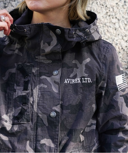 AVIREX（アヴィレックス）の「DECORATION CORD MOUNTAIN JACKET/ デコレーションコード マウンテンジャケット（マウンテンパーカー・レディース・ホワイト/オリーブ/ブラック系その他・SMALL/MEDIUM）」の18枚目の写真