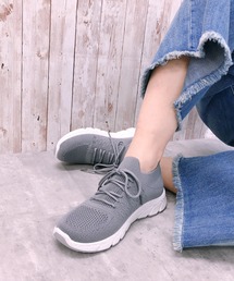 Noubel Voug Relax（ヌーベルヴォーグリラックス）の「軽量 厚底 ニット スニーカー（スニーカー）」