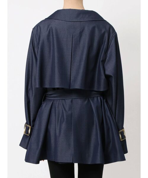 LAGUNAMOON（ラグナムーン）の「デニムライクミドルトレンチコート（トレンチコート・レディース・インディゴブルー・SMALL/MEDIUM）」の4枚目の写真