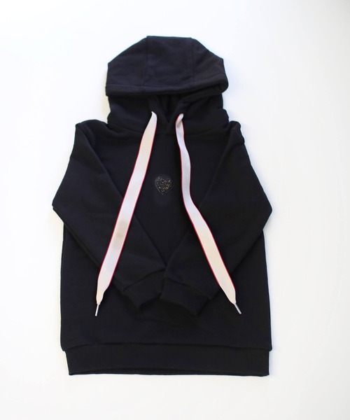 Rora（ローラ）の「スウェット パーカー チュニック（パーカー・キッズ・ブラック・120cm/130cm/140cm）」の7枚目の写真