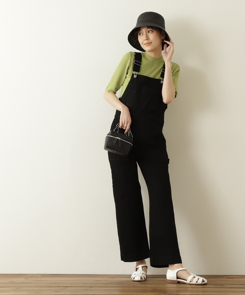 N.（N. Natural Beauty Basic）（エヌエヌナチュラルビューティーベーシック）の「◆総針ボトルネック五分袖ニット（ニット/セーター・レディース・ブラック/チャコールグレー/クリーム/ライトグリーン/ブルー/パープル・MEDIUM）」の11枚目の写真