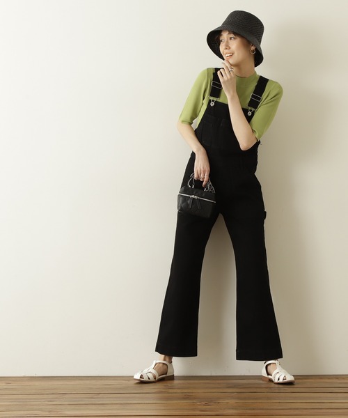 N.（N. Natural Beauty Basic）（エヌエヌナチュラルビューティーベーシック）の「◆総針ボトルネック五分袖ニット（ニット/セーター・レディース・ブラック/チャコールグレー/クリーム/ライトグリーン/ブルー/パープル・MEDIUM）」の9枚目の写真