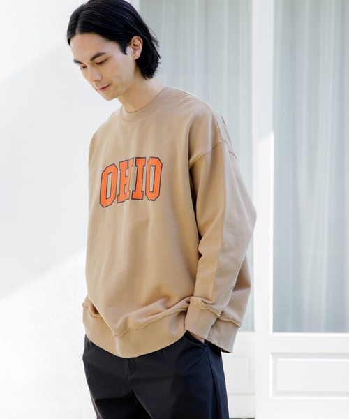 niko and...(ニコアンド)の「アソートロゴBIGプルオーバー(スウェット・メンズ・ベージュ/ネイビー/オフホワイト/グリーン・SMALL/MEDIUM/LARGE)」の3枚目の写真