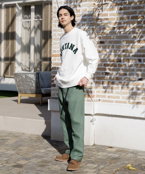 niko and...(ニコアンド)の「アソートロゴBIGプルオーバー(スウェット・メンズ・ベージュ/ネイビー/オフホワイト/グリーン・SMALL/MEDIUM/LARGE)」の5枚目の写真