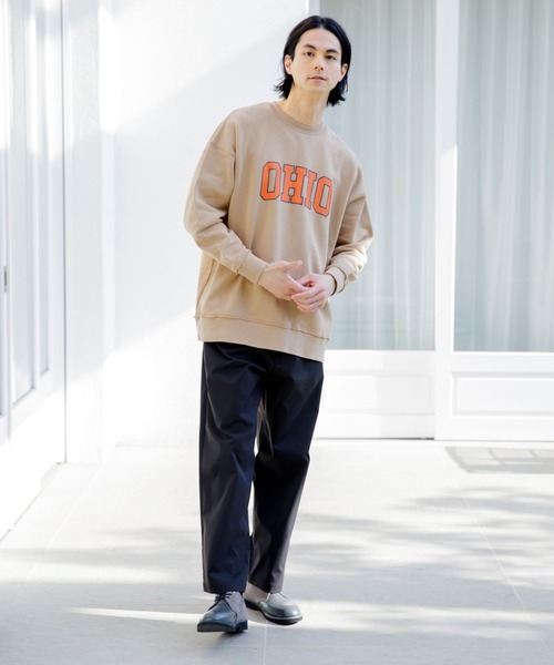 niko and...(ニコアンド)の「アソートロゴBIGプルオーバー(スウェット・メンズ・ベージュ/ネイビー/オフホワイト/グリーン・SMALL/MEDIUM/LARGE)」の7枚目の写真