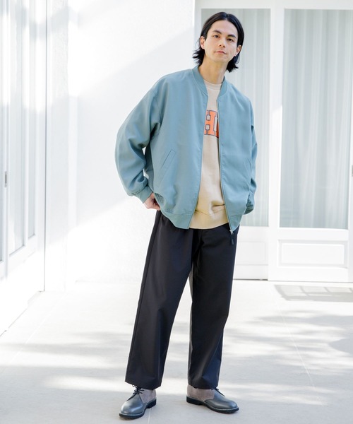 niko and...(ニコアンド)の「アソートロゴBIGプルオーバー(スウェット・メンズ・ベージュ/ネイビー/オフホワイト/グリーン・SMALL/MEDIUM/LARGE)」の8枚目の写真