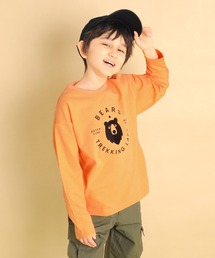 GLAZOS | 天竺・ドロップショルダープリント長袖Tシャツ(Tシャツ/カットソー)