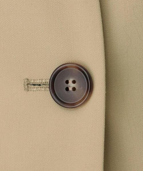 UNTITLED(アンタイトル)の「◆カロスウーステッド ノーカラージャケット【マシンウォッシャブル】(ノーカラージャケット・レディース・ブラック/ベージュ・03/04/44/02/42/01/00/48)」の15枚目の写真