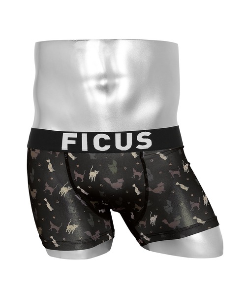 セール Ficus フィークス I Like Cats メンズ ボクサーパンツ 男性 下着 ブランド 前閉じ 猫 ネコ ボクサーパンツ Ficus フィークス のファッション通販 Zozotown