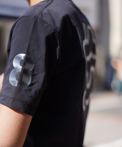 muta(ムータ)の「【別注】muta/ムータ/BACK TWIN WAVE ミラーTシャツ(Tシャツ/カットソー・メンズ・ホワイト/ブラック/ネイビー・6/8/5/7)」の7枚目の写真