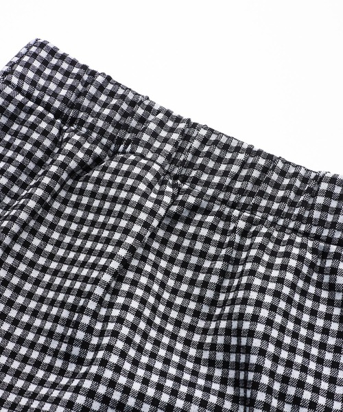 X-girl（エックスガール）の「GINGHAM EASY SKIRT（スカート・レディース・ライトブルー/ブラック/ベージュ・XS/S/M）」の7枚目の写真