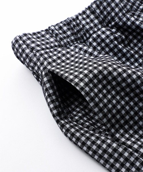 X-girl（エックスガール）の「GINGHAM EASY SKIRT（スカート・レディース・ライトブルー/ブラック/ベージュ・XS/S/M）」の9枚目の写真