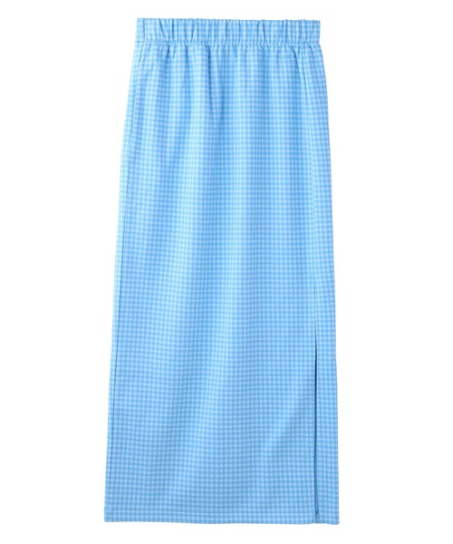 X-girl（エックスガール）の「GINGHAM EASY SKIRT（スカート・レディース・ライトブルー/ブラック/ベージュ・XS/S/M）」の18枚目の写真