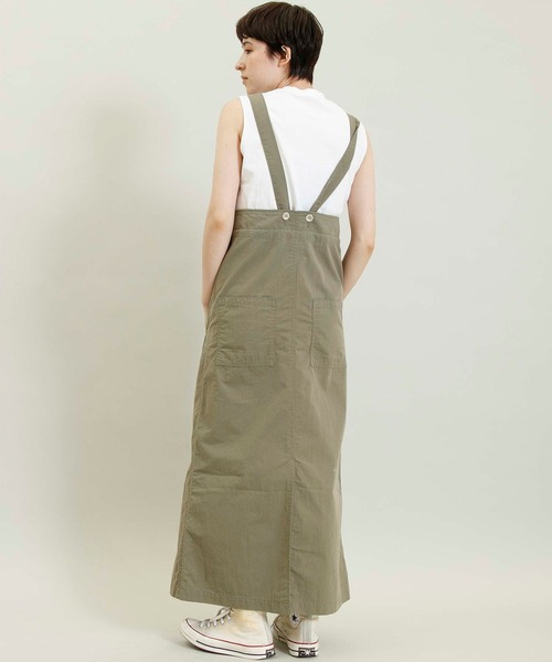 Johnbull（ジョンブル）の「サスペンダーワークスカート（スカート・レディース・ネイビー/オリーブ・SMALL/MEDIUM）」の10枚目の写真